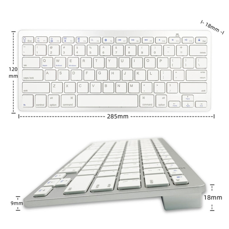 X5 Bluetooth 3.0 Wireless 78 Keys Foreign Language Small Language Keyboard(Traditional Brace) - Wireless Keyboard by PMC Jewellery | Online Shopping South Africa | PMC Jewellery | Buy Now Pay Later Mobicred