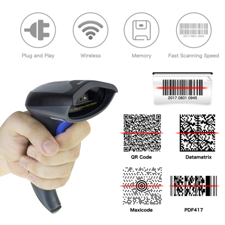 NETUM High-Precision Barcode QR Code Wireless Bluetooth Scanner, Model: Wired - free shipping - PMC Jewellery - Order now!