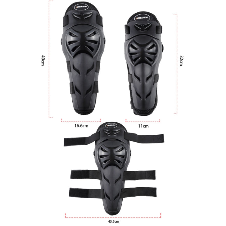 4 PCS / Set BSDDP BSD1003 Motorcycle Knee And Elbow Pads Anti-Fall Riding Protective Gear(Black) - Protective Gear by PMC Jewellery | Online Shopping South Africa | PMC Jewellery | Buy Now Pay Later Mobicred