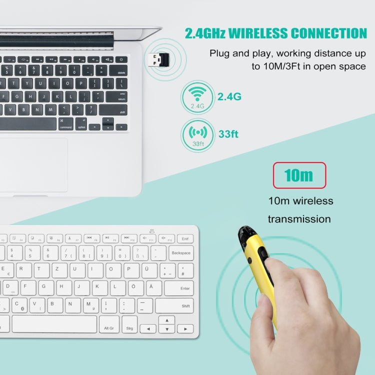 PR-A19 2.4GHz Wireless Charging Bluetooth Mouse Pen Type Shining Quiet Mouse(Green) - Wireless Mice by PMC Jewellery | Online Shopping South Africa | PMC Jewellery | Buy Now Pay Later Mobicred