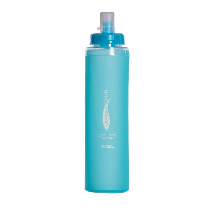 AFISHTOUR TPU Outdoor Sports Soft Water Bag Marathon Water Bottle Folding Water Bag, Capacity: 400ml (Blue) - Kettles by AFISHTOUR | Online Shopping South Africa | PMC Jewellery | Buy Now Pay Later Mobicred