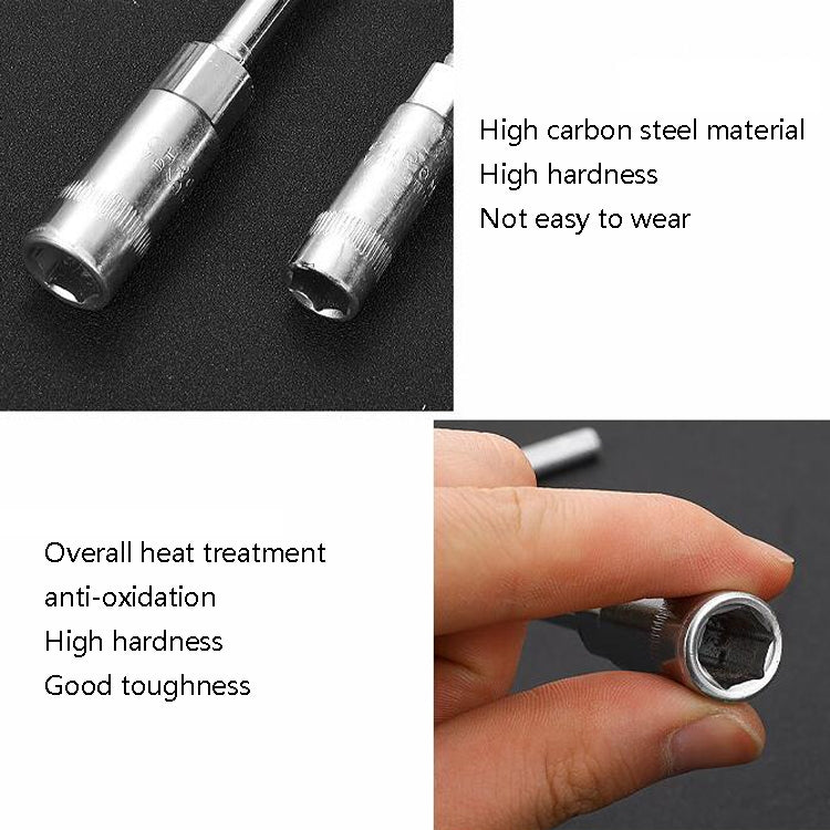 T-Wrench Car Assembly Repair Sleeve Wrench Hexagon Lengthening Socket, Specification: 7mm - Hand Tool Sets by PMC TechLife | Online Shopping South Africa | PMC TechLife | Buy Now Pay Later Mobicred