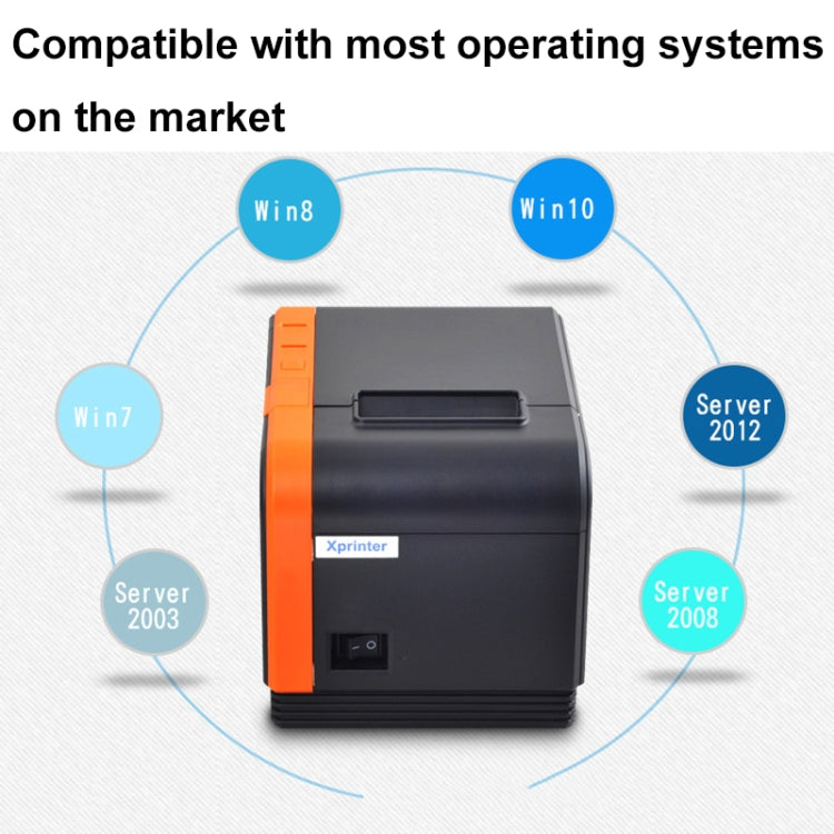 Xprinter XP-T58L 58mm Supermarket Cashier Receipt Thermal Printer, Spec: USB Port(US Plug) - Printer by Xprinter | Online Shopping South Africa | PMC Jewellery | Buy Now Pay Later Mobicred