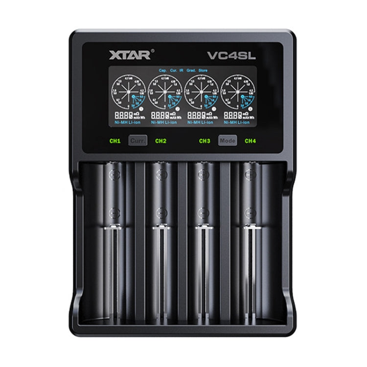 XTAR 4-Slot Bright Flashlight Lithium Battery Charger, Model: VC4SL - Charger & Converter by PMC TechLife | Online Shopping South Africa | PMC TechLife