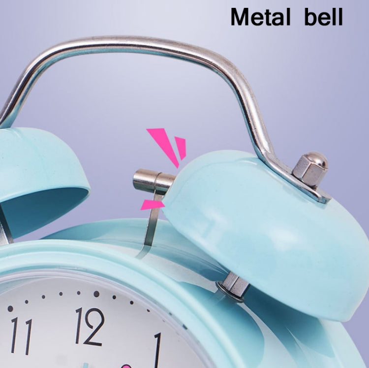 Student Cute Style Bell Alarm Clock Bedside Mute Clock With Light Specification��� Y34 3 Inch (Green) - Alarm Clocks by PMc TechLife | Online Shopping South Africa | PMc TechLife | Buy Now Pay Later Mobicred