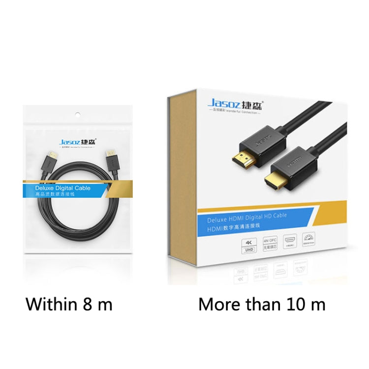 Jasoz HDMI High-Definition Projector Computer Video Cable Oxygen-Free Copper Core, Cable Length: 8m - Cable by PMC Jewellery | Online Shopping South Africa | PMC Jewellery | Buy Now Pay Later Mobicred