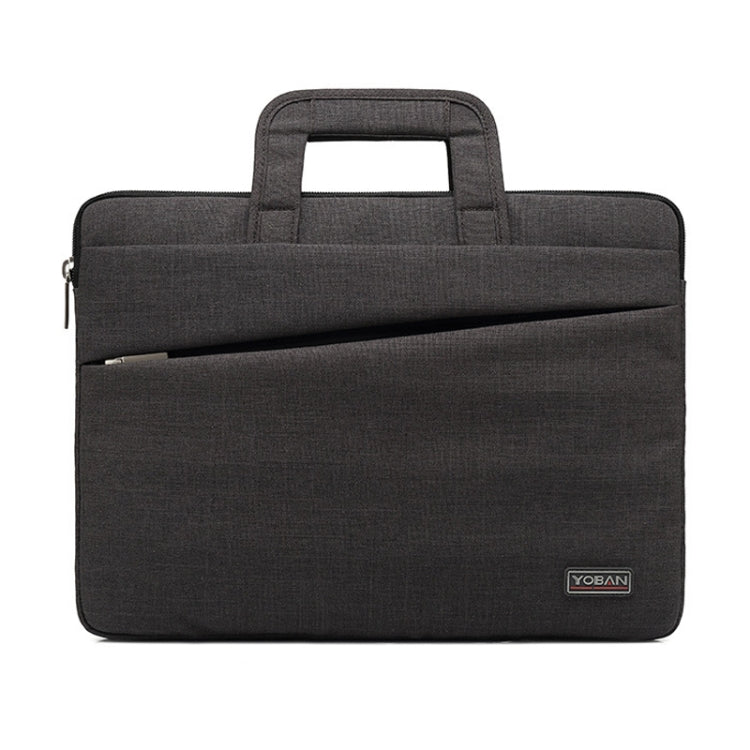 YOBAN Y-923-1 Casual Laptop Bag Waterproof Tablet Business Bag, Size: 14 inch(Dark Gray) - 14.1 inch by YOBAN | Online Shopping South Africa | PMC Jewellery | Buy Now Pay Later Mobicred