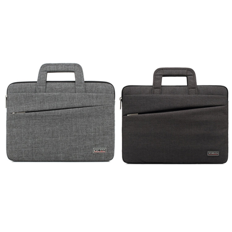 YOBAN Y-923-1 Casual Laptop Bag Waterproof Tablet Business Bag, Size: 14 inch(Dark Gray) - 14.1 inch by YOBAN | Online Shopping South Africa | PMC Jewellery | Buy Now Pay Later Mobicred