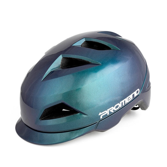 PROMEND 12H19 Summer Cool Motorcycle Riding Half Helmet Helmet Outdoor Off-Road Helmet With Tail Light, Size: Code(Colorful Blue) - Protective Helmet & Masks by PROMEND | Online Shopping South Africa | PMC Jewellery | Buy Now Pay Later Mobicred