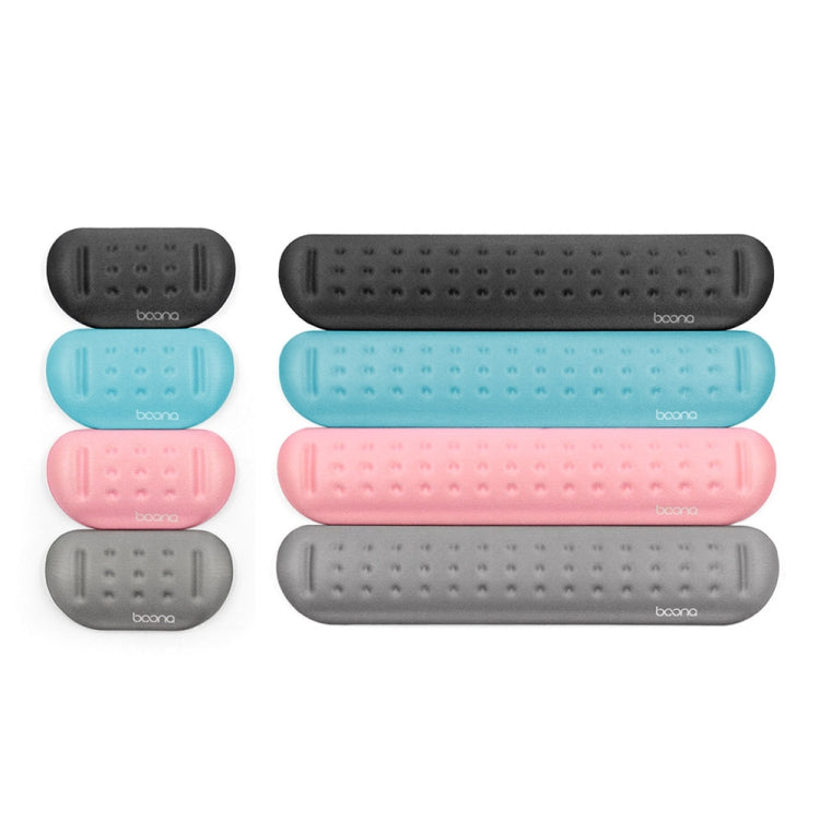 Baona Silicone Memory Cotton Wrist Pad Massage Hole Keyboard Mouse Pad, Style: Medium Keyboard Rest (Blue) - Mouse Pads by Baona | Online Shopping South Africa | PMC TechLife | Buy Now Pay Later Mobicred