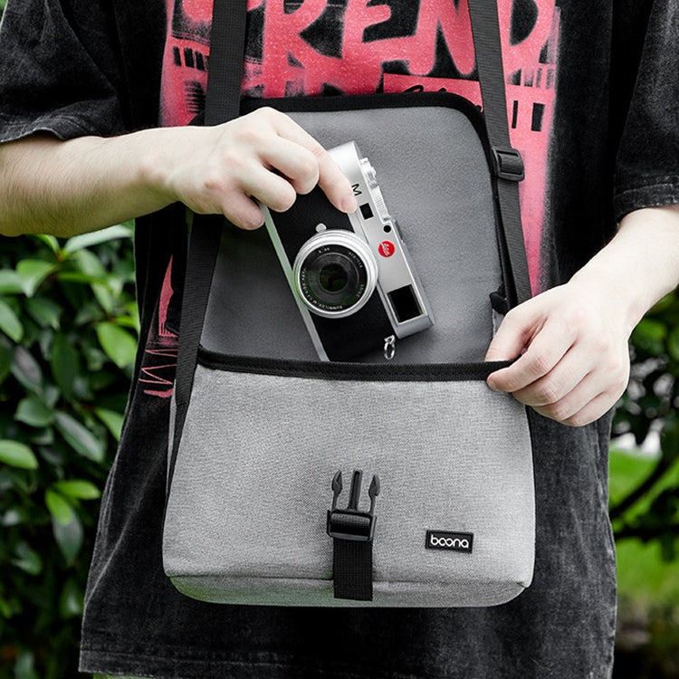 Baona BN-H013 Camera Shoulder Bag SLR Lens Storage Handbag(Light-Thin Gray) - free shipping - PMC TechLife - Order now!