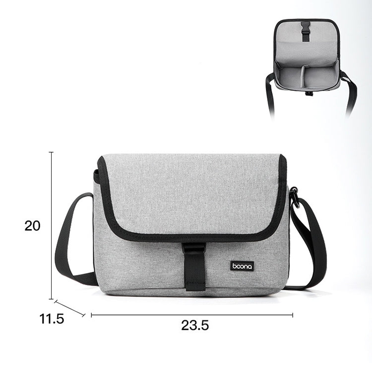 Baona BN-H013 Camera Shoulder Bag SLR Lens Storage Handbag(Light-Thin Gray) - free shipping - PMC TechLife - Order now!