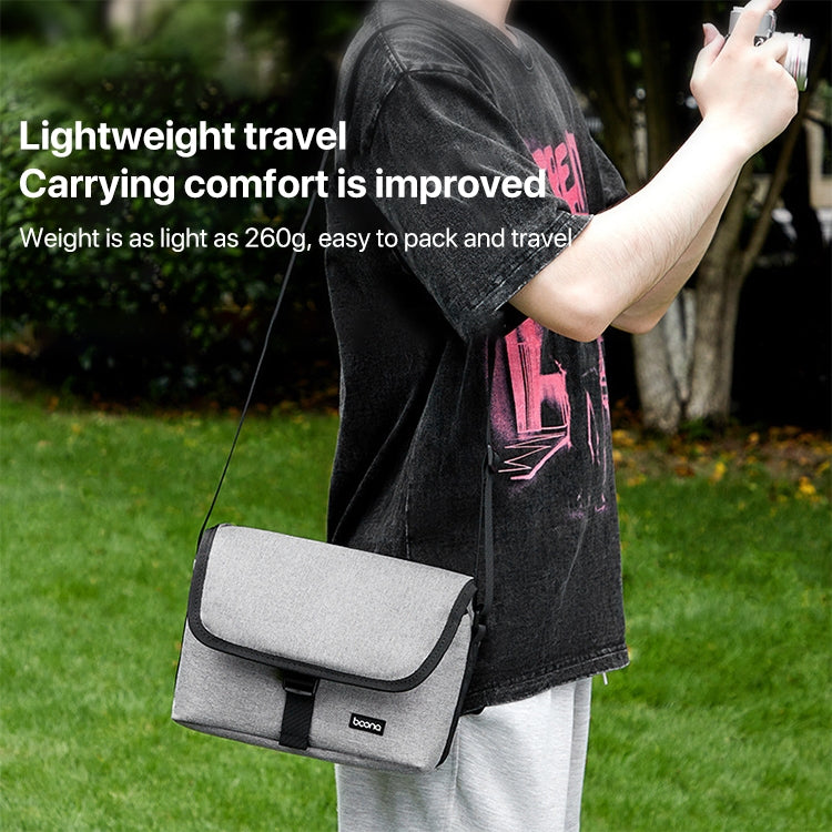 Baona BN-H013 Camera Shoulder Bag SLR Lens Storage Handbag(Light-Thin Gray) - free shipping - PMC TechLife - Order now!