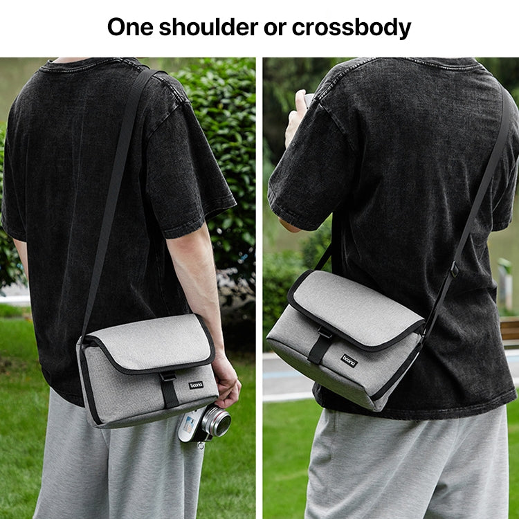 Baona BN-H013 Camera Shoulder Bag SLR Lens Storage Handbag(Light-Thin Gray) - free shipping - PMC TechLife - Order now!