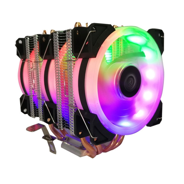 COOL STORM CT-4U-9cm Heat Pipe Dual-Tower CPU Radiator Copper Pipe 9 Cm Fan For Intel/AMD Platform Specification： Aurora Three-fan 3 Line - Fan Cooling by COOL STORM | Online Shopping South Africa | PMC Jewellery | Buy Now Pay Later Mobicred