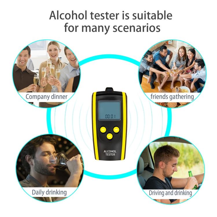 HT-611 Alcohol Tester High Resolution Audio Breathing Alcohol Tester - Breath Alcohol Tester by PMC Jewellery | Online Shopping South Africa | PMC Jewellery | Buy Now Pay Later Mobicred