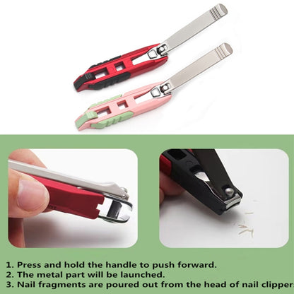 Anti-splash Nail Clippers Multifunctional Mobile Phone Holder Nail Clippers,Style: Red Suit - Nail Art Equipment by PMC Jewellery | Online Shopping South Africa | PMC Jewellery | Buy Now Pay Later Mobicred