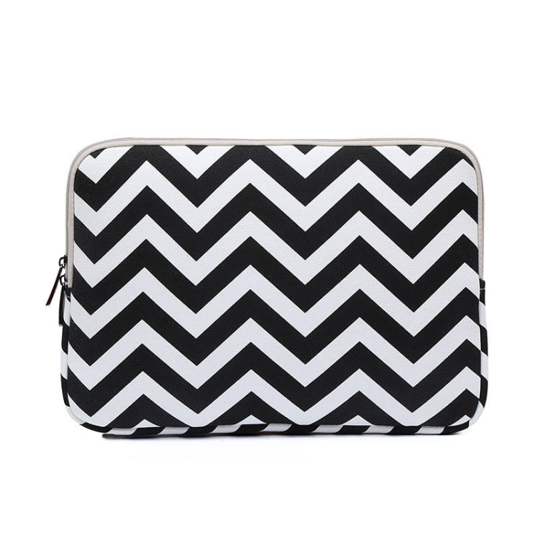 LiSEN LS-525 Wavy Pattern Notebook Liner Bag, Size: 15 inches(Black) - 15 inch by LiSEN | Online Shopping South Africa | PMC Jewellery | Buy Now Pay Later Mobicred