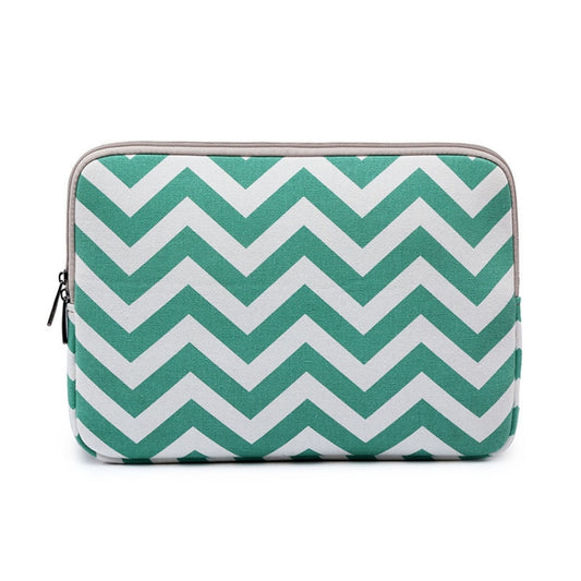 LiSEN LS-525 Wavy Pattern Notebook Liner Bag, Size: 15 inches(Light Green) - 15 inch by LiSEN | Online Shopping South Africa | PMC Jewellery | Buy Now Pay Later Mobicred