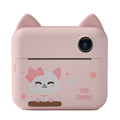 P1 Children Camera Printer Digital Toys Pocket Student Homework Mistakes Collections Printer, Style: Pink Cat - Printer by PMC Jewellery | Online Shopping South Africa | PMC Jewellery | Buy Now Pay Later Mobicred