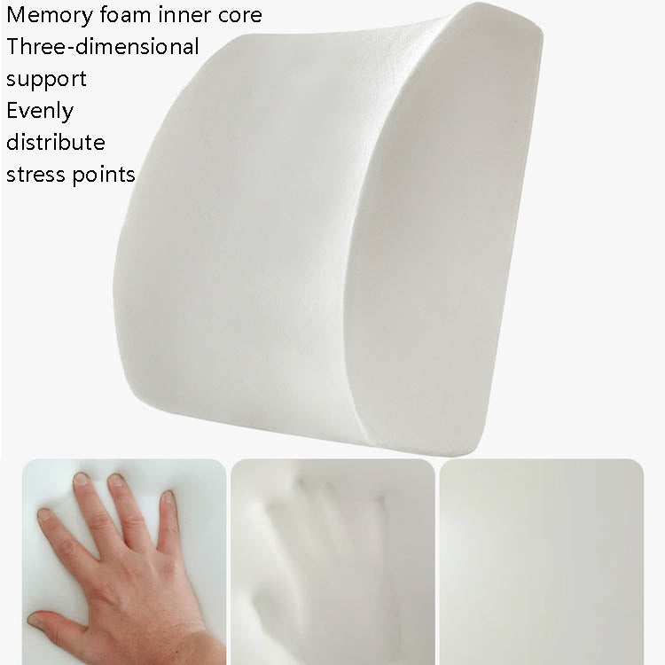 Office Waist Cushion Car Pillow With Pillow Core, Style: Memory Foam(Mesh Rose Red) - free shipping - PMC TechLife - Order now!