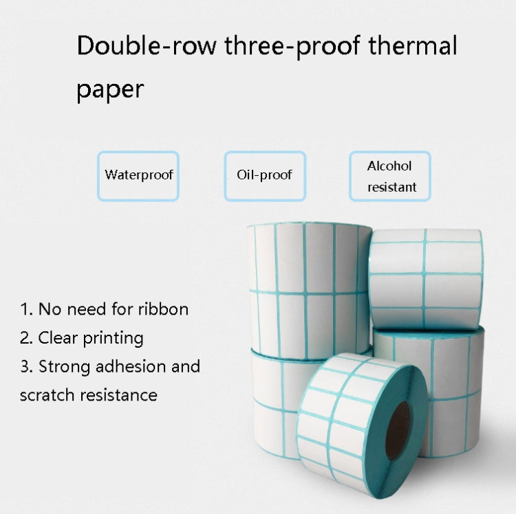 Sc5030 Double-Row Three-Proof Thermal Paper Waterproof Barcode Sticker, Size: 40 x 70 mm (2000 Pieces) - Printer Accessories by PMC TechLife | Online Shopping South Africa | PMC TechLife | Buy Now Pay Later Mobicred