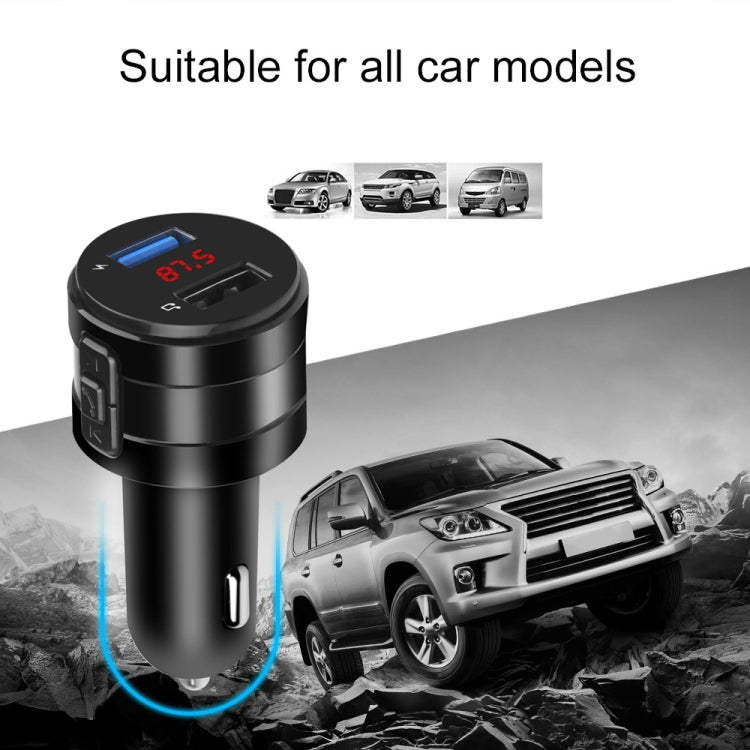 X20 Black Car Bluetooth Handsfree Car FM Transmitter Music Player Car Charger - Bluetooth Car Kits by PMC Jewellery | Online Shopping South Africa | PMC Jewellery | Buy Now Pay Later Mobicred