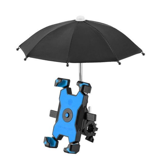 CYCLINGBOX Bicycle Mobile Phone Bracket With Parasol Rider Mobile Phone Frame, Style: Handlebar Installation (Bue) - Holders by CYCLINGBOX | Online Shopping South Africa | PMC Jewellery | Buy Now Pay Later Mobicred