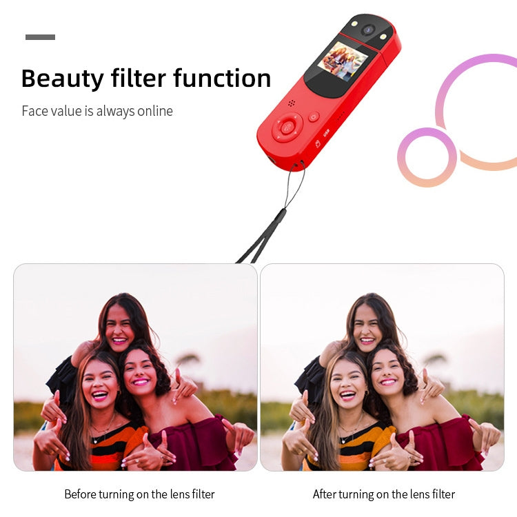 D2 HD 1080P Multi-Function Digital Video Camera Sports DV Camera Live Computer Camera Recorder(Red) - Video Cameras by PMC TechLife | Online Shopping South Africa | PMC TechLife | Buy Now Pay Later Mobicred