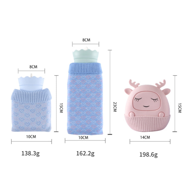 Winter Silicone Hand Warmer Cartoon Cute Water Injection Warm Water Bag, Colour: Light Blue Beaver - Hot Water Bags by PMC Jewellery | Online Shopping South Africa | PMC Jewellery | Buy Now Pay Later Mobicred