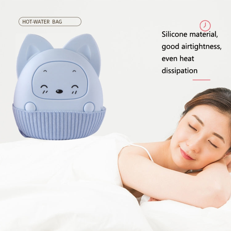 Winter Silicone Hand Warmer Cartoon Cute Water Injection Warm Water Bag, Colour: Light Blue Beaver - Hot Water Bags by PMC Jewellery | Online Shopping South Africa | PMC Jewellery | Buy Now Pay Later Mobicred