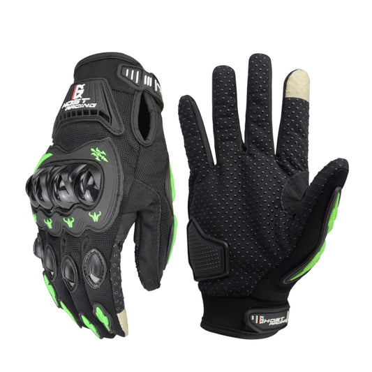 GHOST RACING GR-ST04 Motorcycle Gloves Anti-Fall Full Finger Riding Touch Gloves, Size: XL(Green) - Locomotive Gloves by GHOST RACING | Online Shopping South Africa | PMC Jewellery | Buy Now Pay Later Mobicred