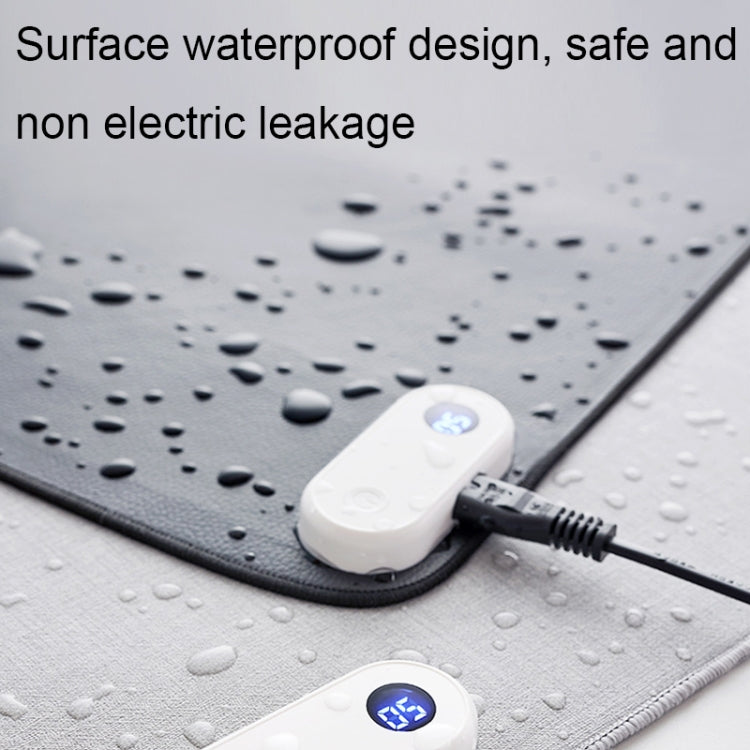 Intelligent Digital Display Timing Heating Mouse Pad Office Desktop Electric Heating Mat, CN Plug, Style:Grey 60x36cm - Mouse Pads by PMC Jewellery | Online Shopping South Africa | PMC Jewellery | Buy Now Pay Later Mobicred
