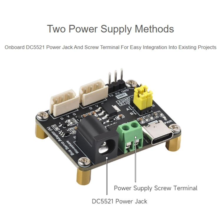 Waveshare 25514 Serial Bus Servo Driver Board, for ST/SC Series Serial Bus Servos - Modules Expansions Accessories by Waveshare | Online Shopping South Africa | PMC Jewellery