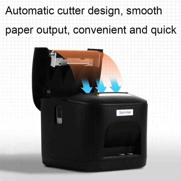 Xprinter XP-T80 72mm Portable Express List Thermal Receipt Printer, Style:USB Port(UK Plug) - Printer by Xprinter | Online Shopping South Africa | PMC Jewellery | Buy Now Pay Later Mobicred