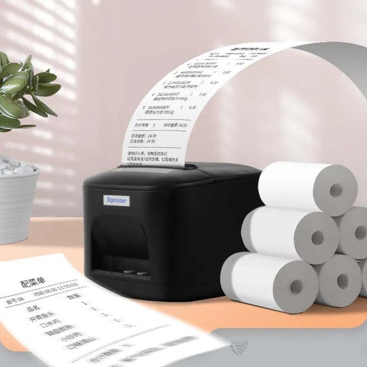 Xprinter XP-T80 72mm Portable Express List Thermal Receipt Printer, Style:USB+COM(EU Plug) - Printer by Xprinter | Online Shopping South Africa | PMC Jewellery | Buy Now Pay Later Mobicred