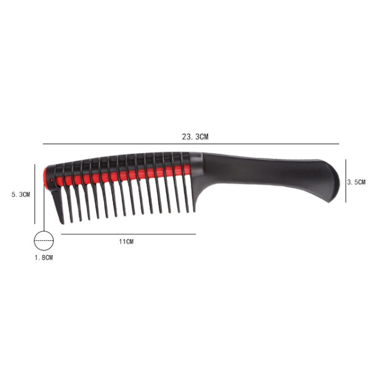 2 PCS 0089 Hair Salon Dyeing Hair Styling Brush Rolling Heart Smooth Hair Comb Brushing Hairdressing Tools(Black) - Combs by PMC Jewellery | Online Shopping South Africa | PMC Jewellery | Buy Now Pay Later Mobicred