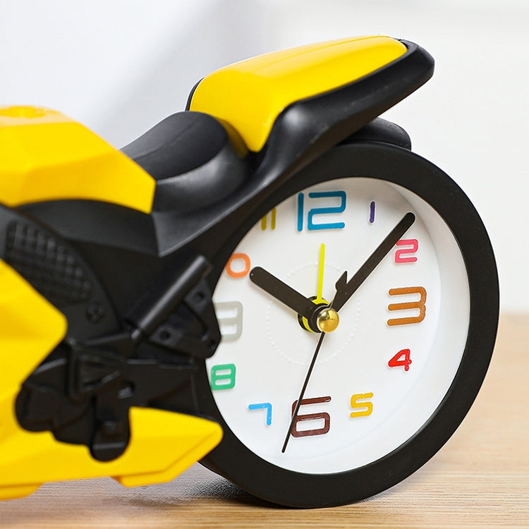 Motorcycle Alarm Clock Ornaments Creative Child Gift Clock(Blue Motorcycle Racing) - Alarm Clocks by PMc TechLife | Online Shopping South Africa | PMc TechLife | Buy Now Pay Later Mobicred