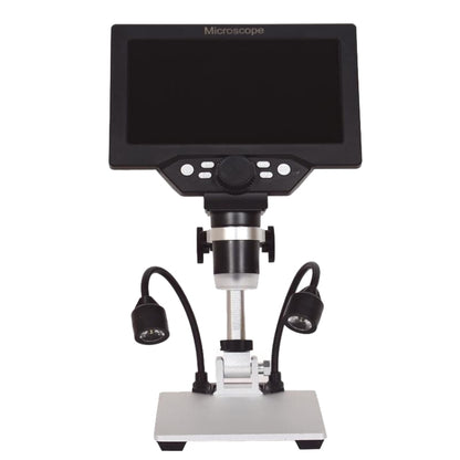 G1200D 7 Inch LCD Screen 1200X Portable Electronic Digital Desktop Stand Microscope(UK Plug With Battery) - Digital Microscope by PMC Jewellery | Online Shopping South Africa | PMC Jewellery | Buy Now Pay Later Mobicred