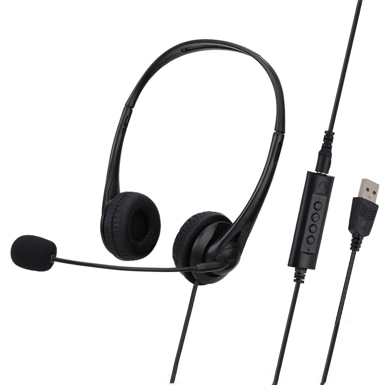SOYTO SY490 Teaching Office Network Class Student Education Computer Headset, Style: Double Ear Black Separation USB - free shipping - PMC TechLife - Order now!