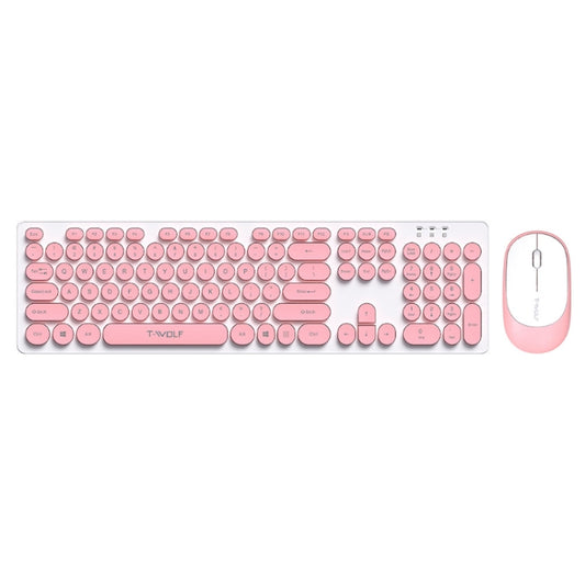 T-WOLF TF770 Mechanical Feel Wireless Gaming Keyboard And Mouse Set(Pink) - Wireless Mice by T-WOLF | Online Shopping South Africa | PMC Jewellery | Buy Now Pay Later Mobicred