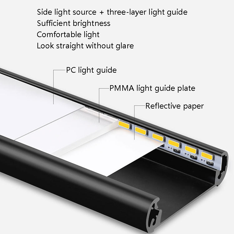 Intelligent Automatic Human Body Induction Wireless LED Lamp 40cm(Black + Neutral Light) - Sensor LED Lights by PMc TechLife | Online Shopping South Africa | PMc TechLife | Buy Now Pay Later Mobicred