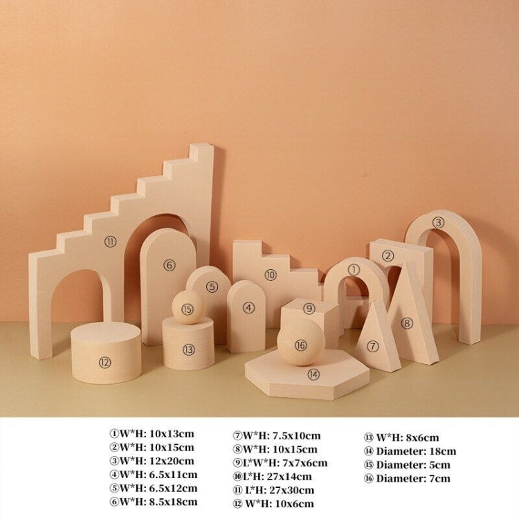 16 In 1 Photography Geometry Foam Cube Photo Studio Props(Complexion) - Geometric Props by PMC TechLife | Online Shopping South Africa | PMC TechLife | Buy Now Pay Later Mobicred