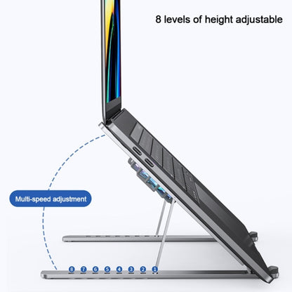 BONERUY P11F Notebook Cooling Bracket Fan Aluminum Alloy Radiator, Colour:  Silver with Type-C Cable - Cooling Pads by BONERUY | Online Shopping South Africa | PMC Jewellery | Buy Now Pay Later Mobicred