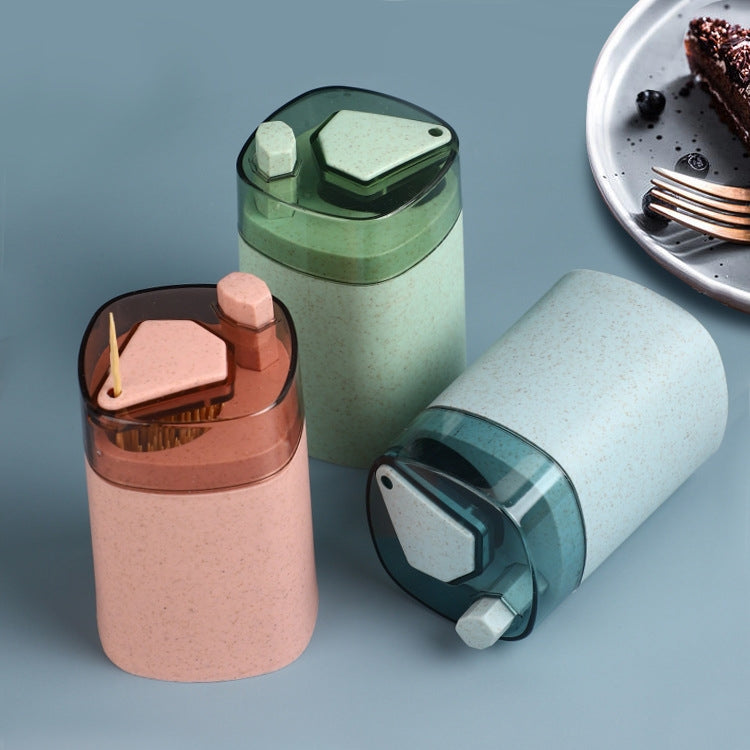 MS-263 Press Toothpick Box Kitchen Gadget(Wheat Pink) - Toothpick Boxes by PMC TechLife | Online Shopping South Africa | PMC TechLife | Buy Now Pay Later Mobicred
