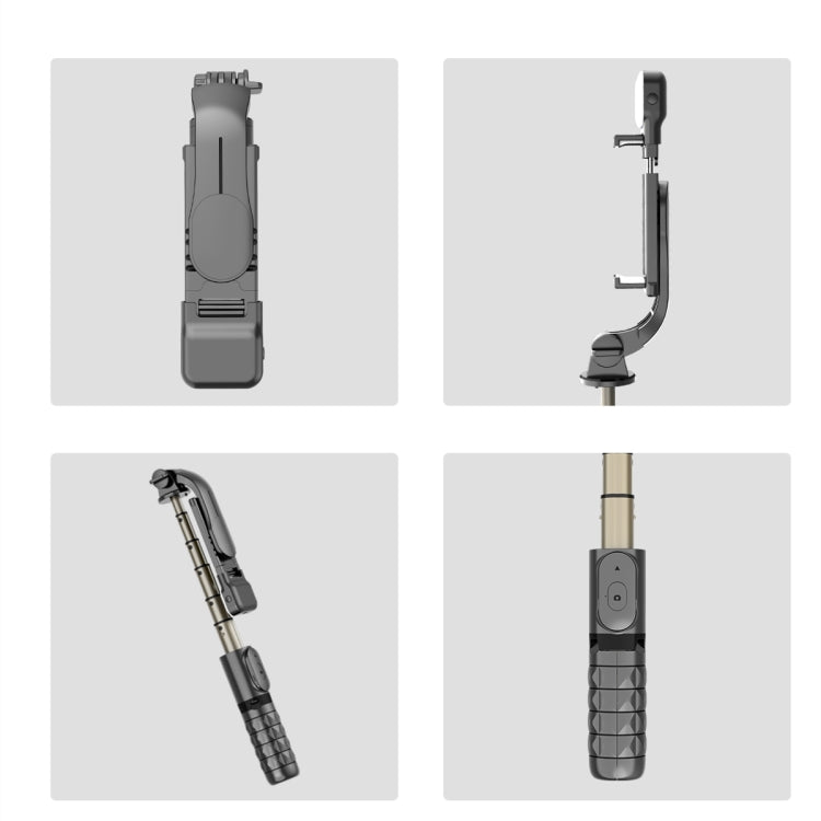 Mini Selfie Stick Integrated Multifunctional Bluetooth Selfie, Specification: Q11 74CM Without Fill Light - Selfie Sticks by PMC TechLife | Online Shopping South Africa | PMC TechLife | Buy Now Pay Later Mobicred