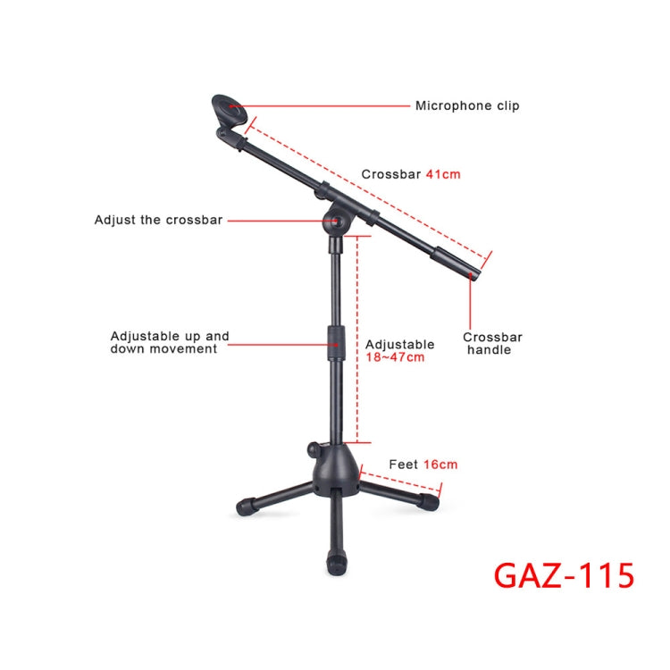 Single Rod Floor Formula Adjustable Microphone Bracket, Style: GAZ-115 - Stand by PMC TechLife | Online Shopping South Africa | PMC TechLife | Buy Now Pay Later Mobicred