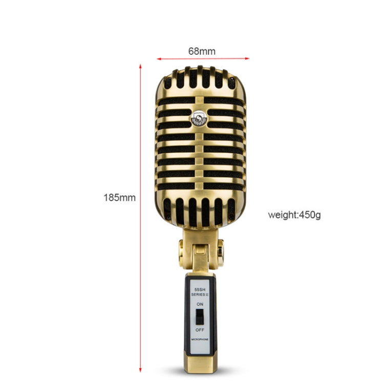 Vintage Style Stage Dynamic Microphone(GAM-FG02) - Microphone by PMC Jewellery | Online Shopping South Africa | PMC Jewellery | Buy Now Pay Later Mobicred