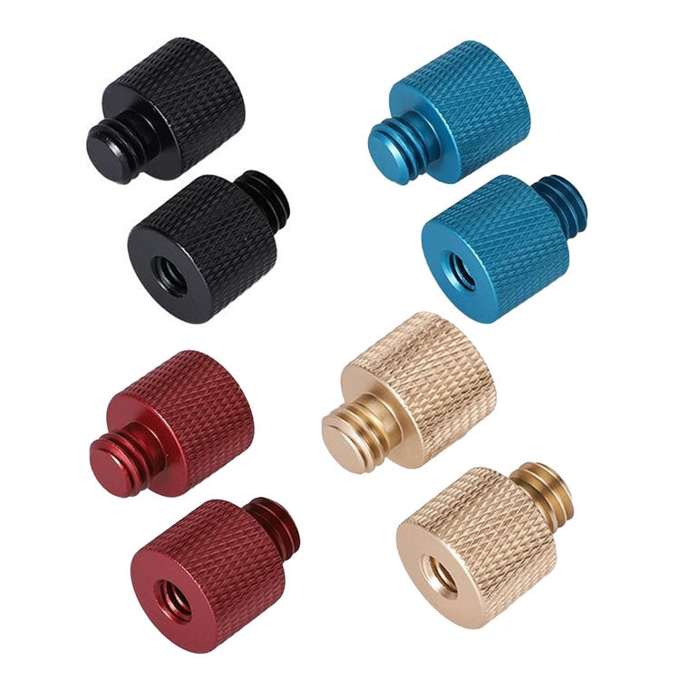 10 PCS Screw Adapter 1/4 Female to 3/8 Male Screw (Blue) - free shipping - PMC TechLife - Order now!