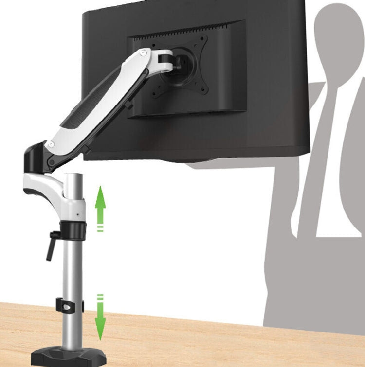 Gibbon Mounts Desktop Lifting Rotating Computer Monitor Stand, Specification Lock Hole Black GM112G - Laptop Stand by Gibbon Mounts | Online Shopping South Africa | PMC Jewellery | Buy Now Pay Later Mobicred